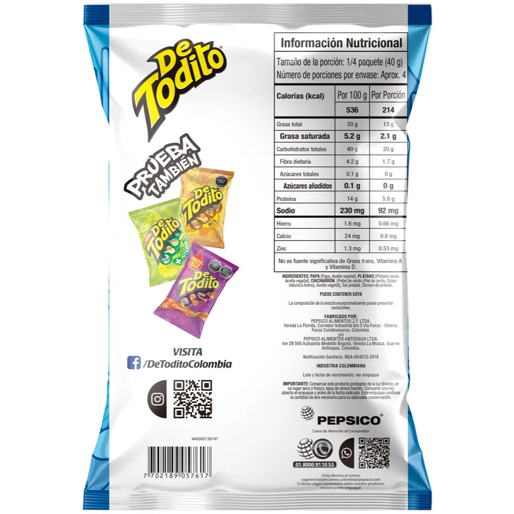 PASABOCA DETODITO MEZC NAT 165g