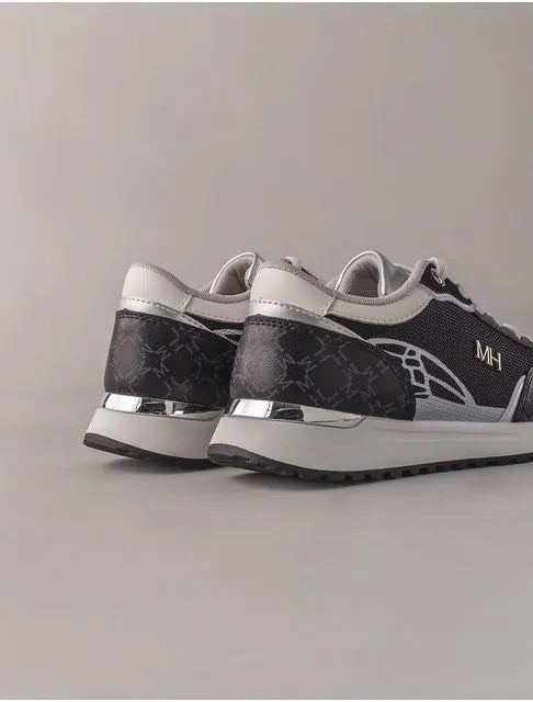 Mario Hernández Tenis para mujer Delta Negro Plata