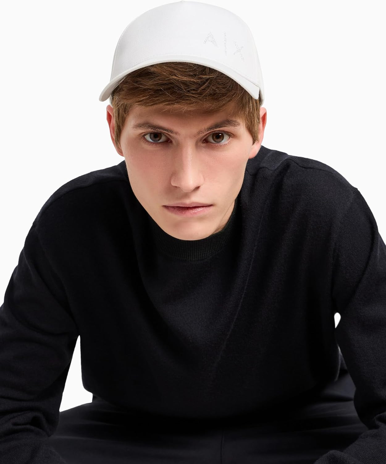 Men'S Black and Gold Baseball Hat, Ivory, One Size