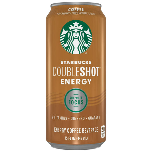Starbucks Doubleshot Bebida Energética de Café y Vainilla, Lata de 15 oz