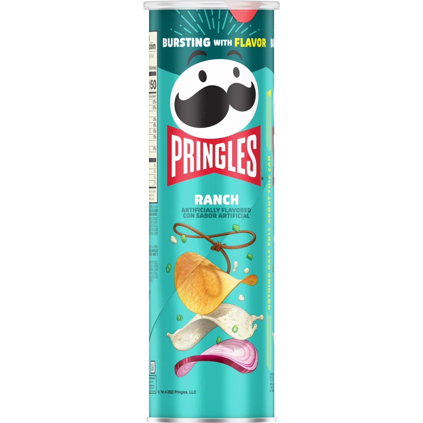Ranch Potato Crisps Chips, Lunch Snacks, 5.5 Oz Canister
