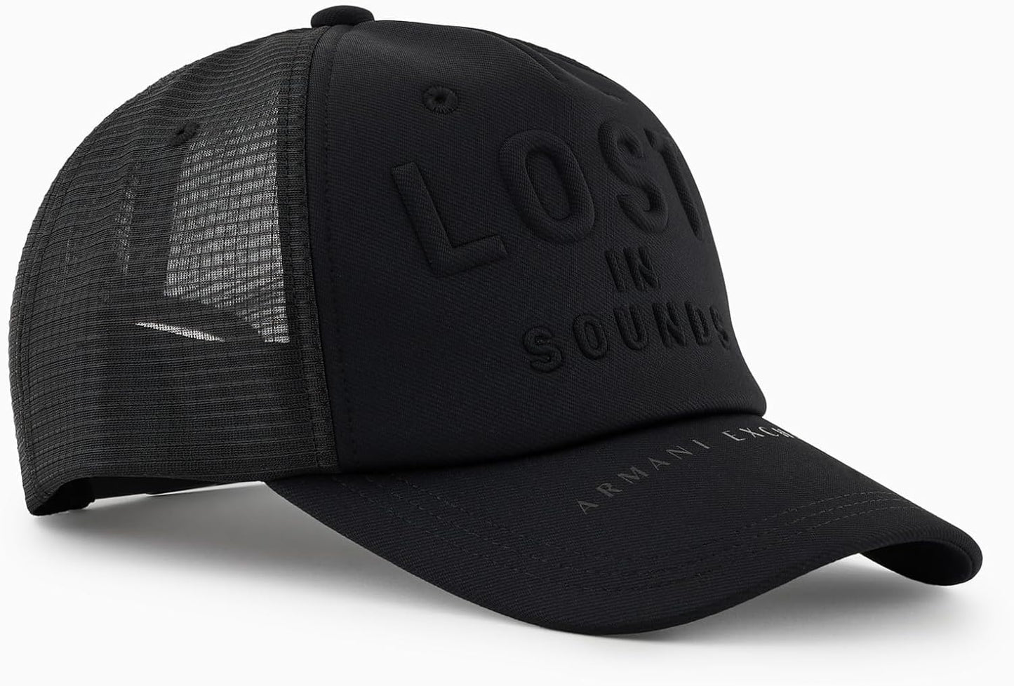 Armani Exchange Men'S Lost in Sounds Hat Black Beauty, One Size