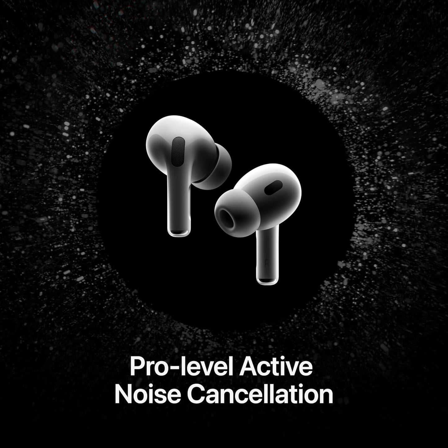Airpods Pro (2Nd Generation) Wireless Ear Buds with USB-C Charging, up to 2X More Active Noise Cancelling Bluetooth Headphones, Transparency Mode, Adaptive Audio, Personalized Spatial Audio