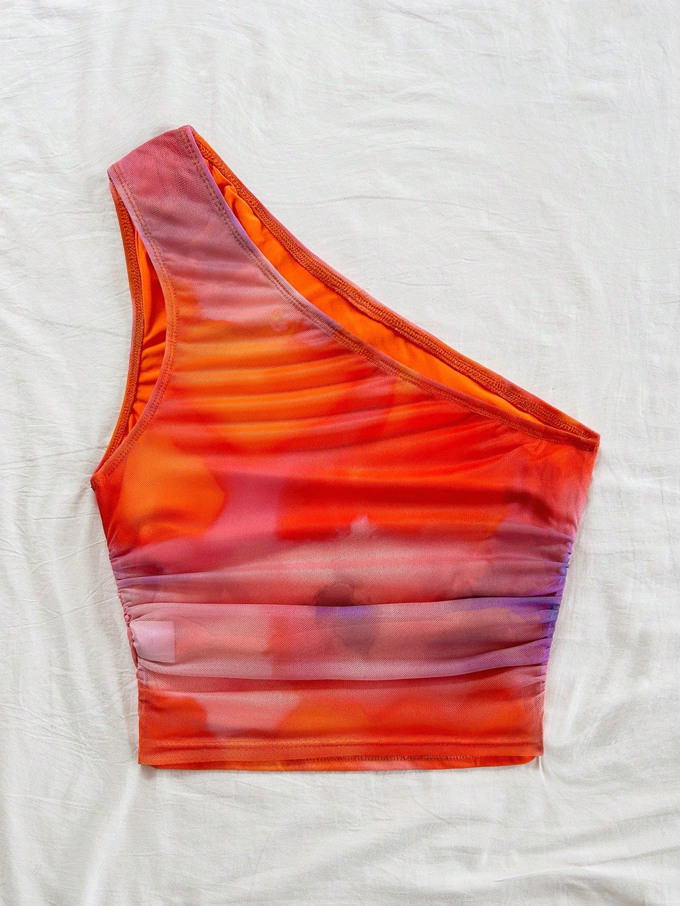 Soleia Colorful Tie-Dye Strapless Casual Summer Vacation Top, Suitable for Music Festival, Bohemian, Holiday, Date, Afternoon Tea, Crochet, Linen
