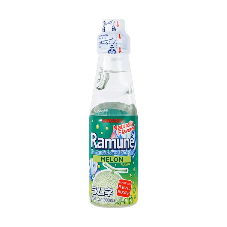 Ramune sabor melón, 6.76 fl oz