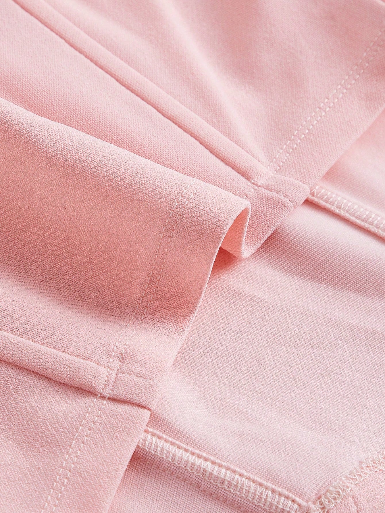 MOD Romantic Pink Corset Date Night Top Bow Front Ruffle Trim Bandana Hem Crop Tube Top