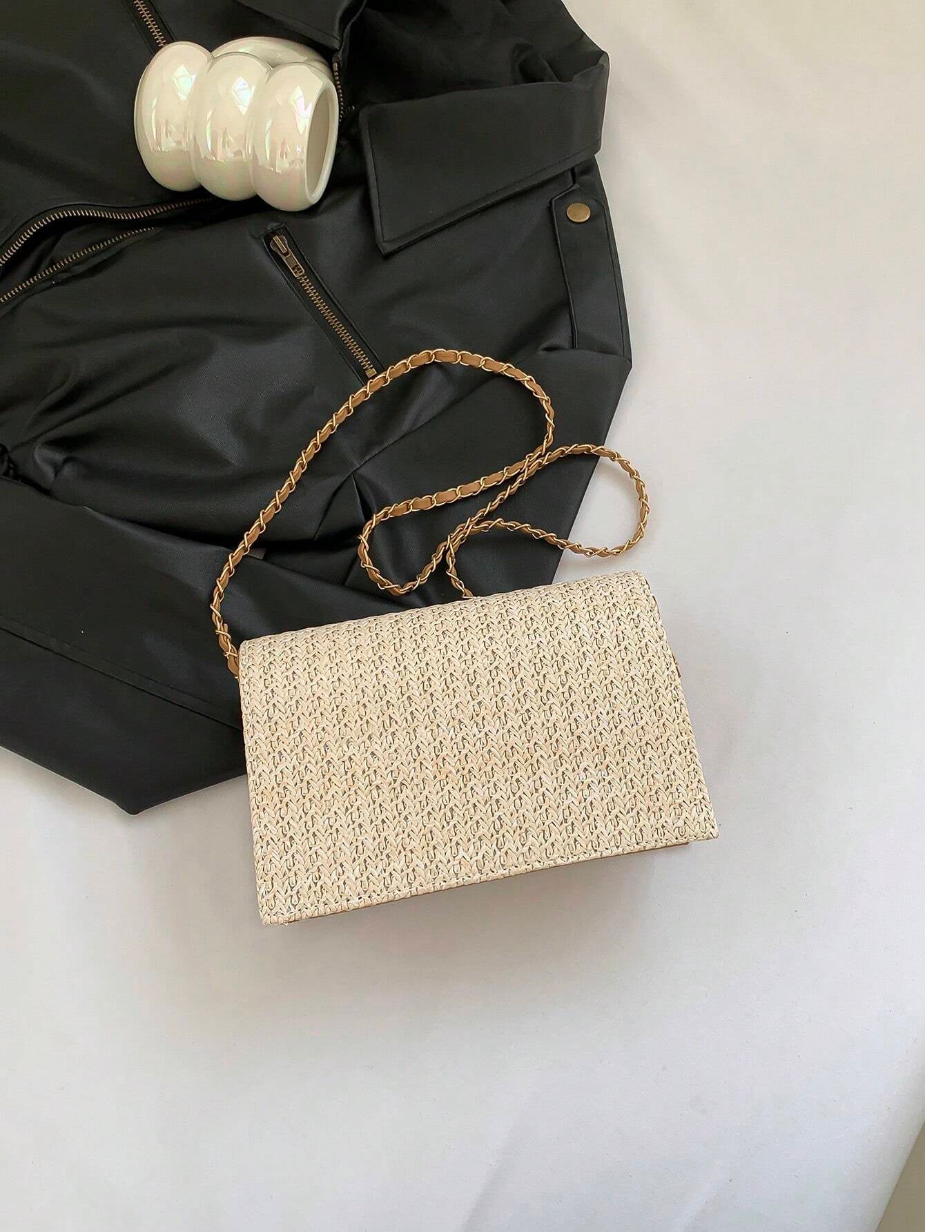 Casual All-In-One Solid Color PU Small Square Bag Flip Cover Women'S Shoulder Bag Fashion Design Bag
