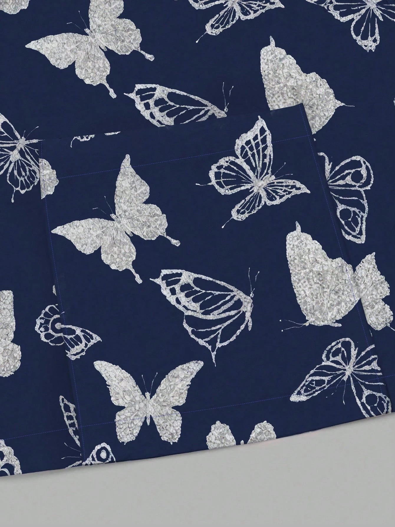 Popscrub Women'S Casual Butterfly Silhouette Print Lightweight Cardigan Jacket, Suitable for Spring/Summer Nursing/ Uniforms