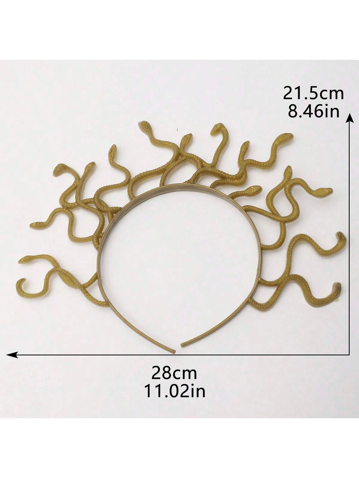 1Pc Ladies' Black Snake Design Decorative Headband for Halloween/Party