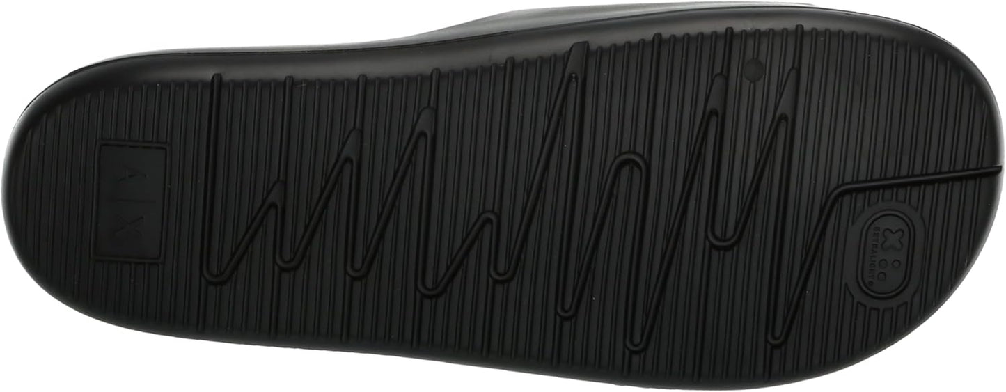 Armani Exchange Mens Icon Project Logo Slip-On Slide Sandal