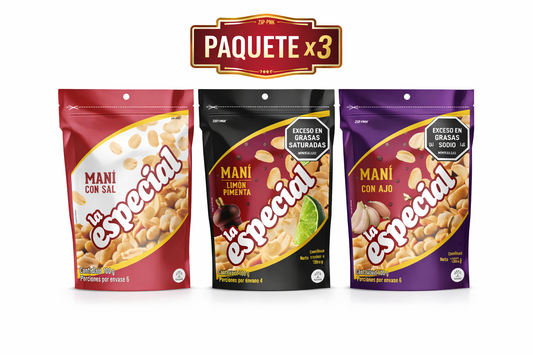 MANI LA ESPECIAL 3 sabores 180g X3