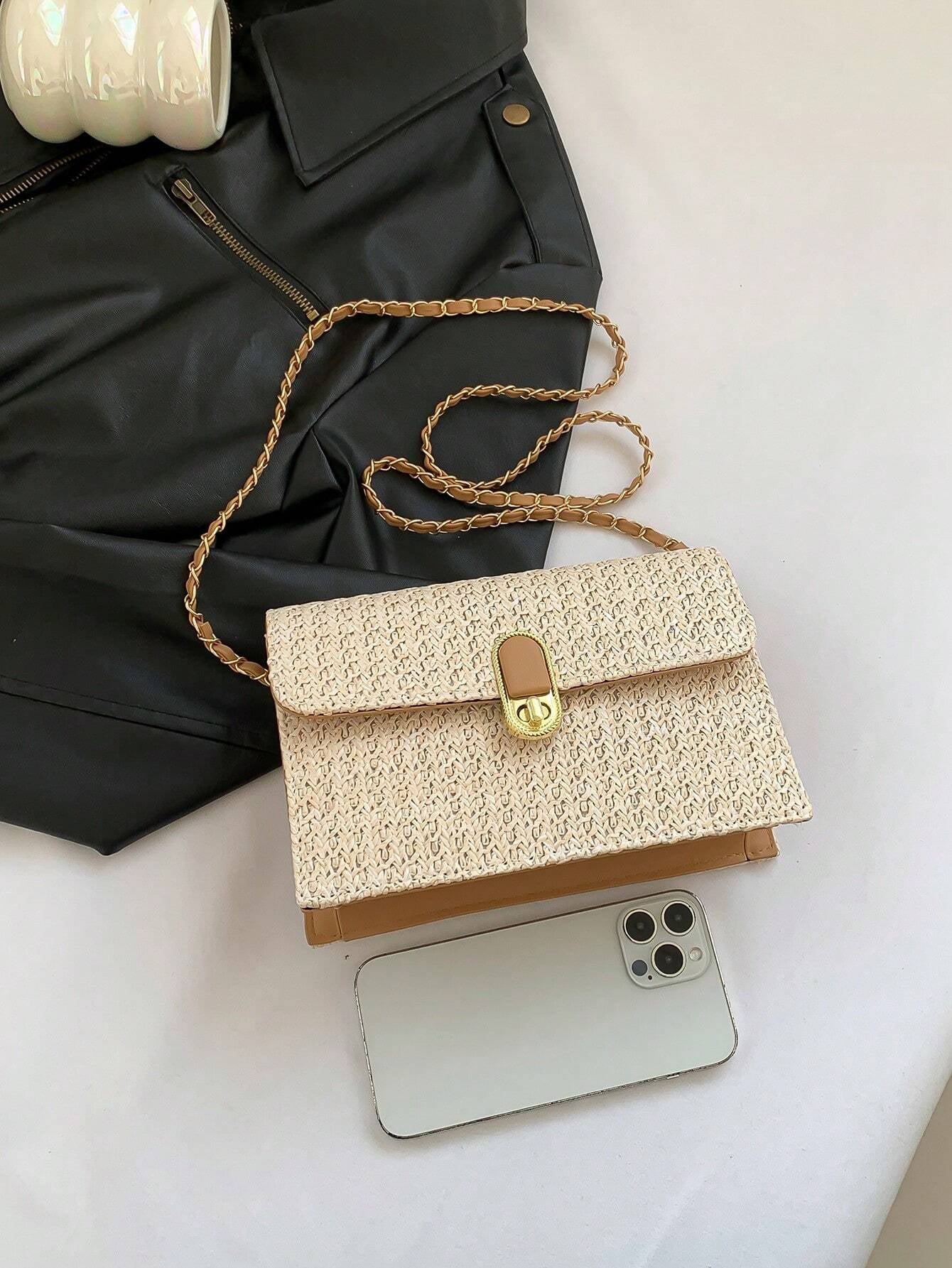 Casual All-In-One Solid Color PU Small Square Bag Flip Cover Women'S Shoulder Bag Fashion Design Bag