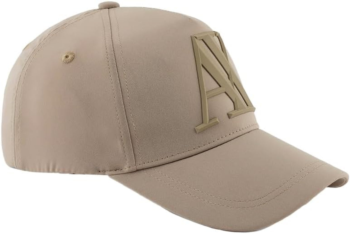 Armani Exchange Men'S 3D Rubber Tonal Logo Hat, Roasted Cashew, One Size