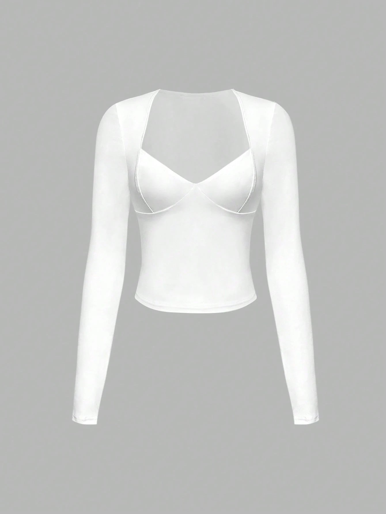 Women'S Casual Fashion Solid Color Slim Fit Long Sleeve T-Shirt, Early Autumn