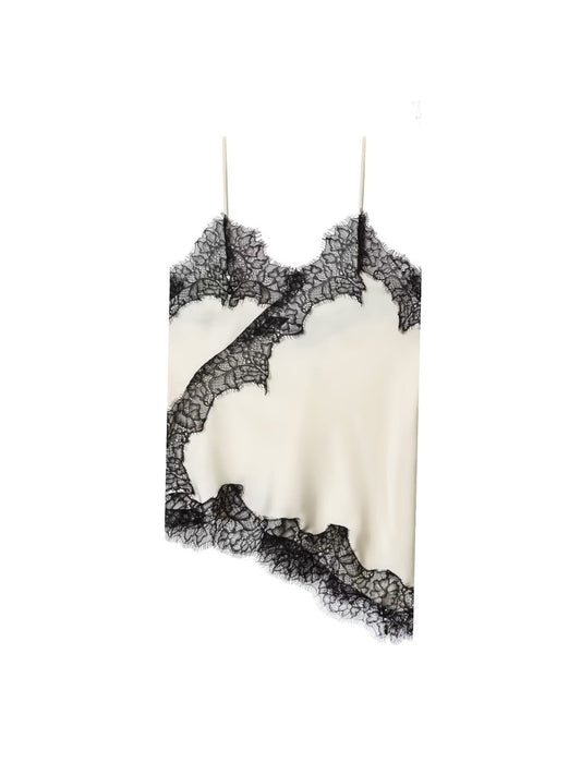 Seelio New Women'S Fashion European Style Lace Decor Sexy Lingerie-Style Top