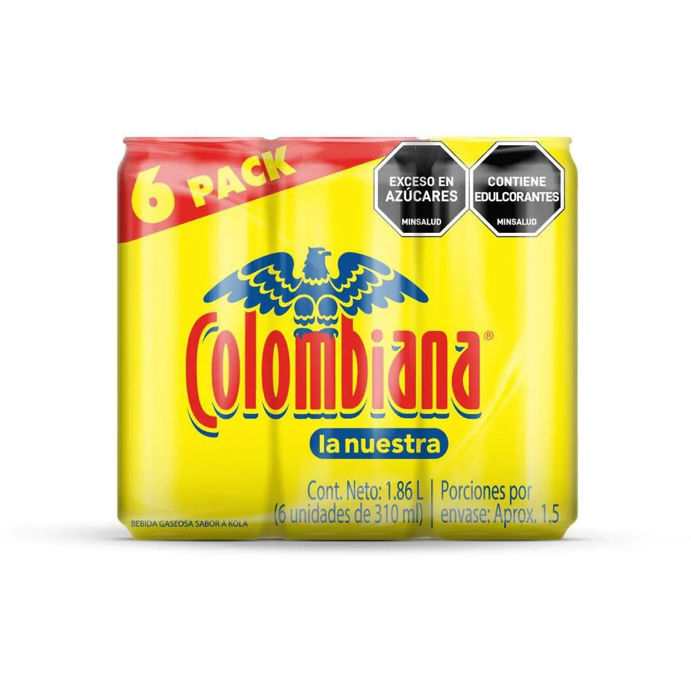 Gaseosa COLOMBIANA en lata x6und (1860 ml)