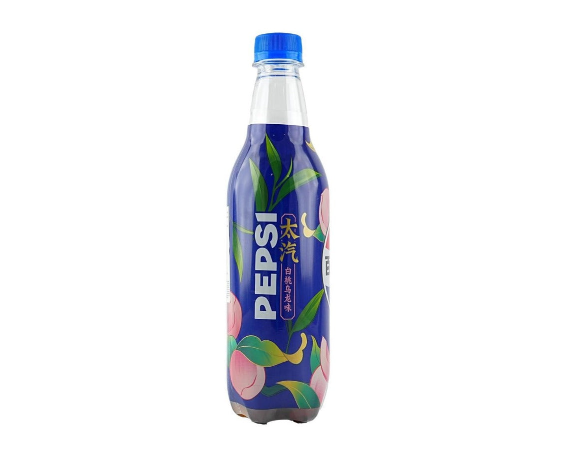 Pepsi de melocotón blanco embotellado 16.9 fl oz