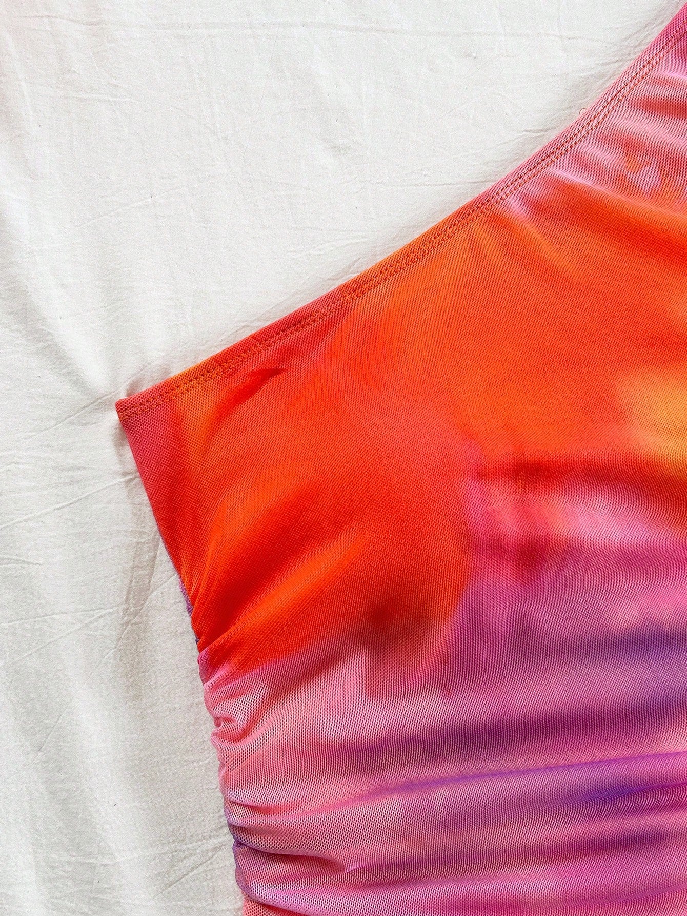Soleia Colorful Tie-Dye Strapless Casual Summer Vacation Top, Suitable for Music Festival, Bohemian, Holiday, Date, Afternoon Tea, Crochet, Linen