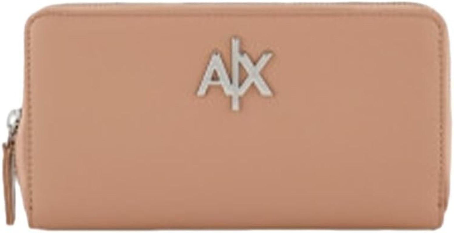Armani Exchange Women'S Melrose Conventional Zip around Wallet, Dark Sunrise, One Size