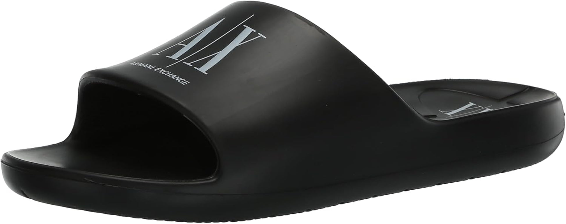 Armani Exchange Mens Icon Project Logo Slip-On Slide Sandal
