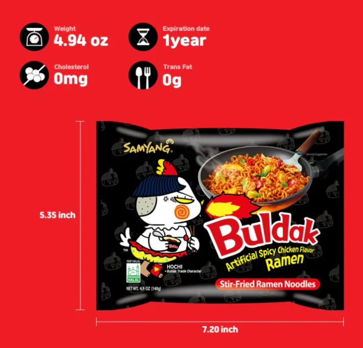 Buldak Picante Con Sabor A Pollo