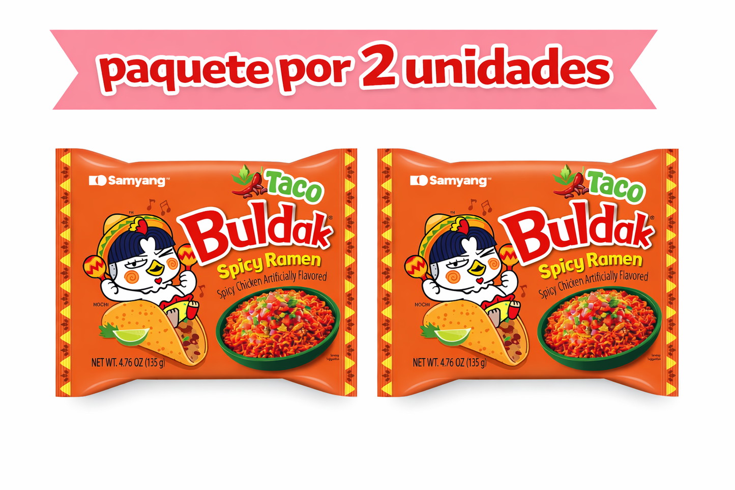 Buldak sabor a tacos