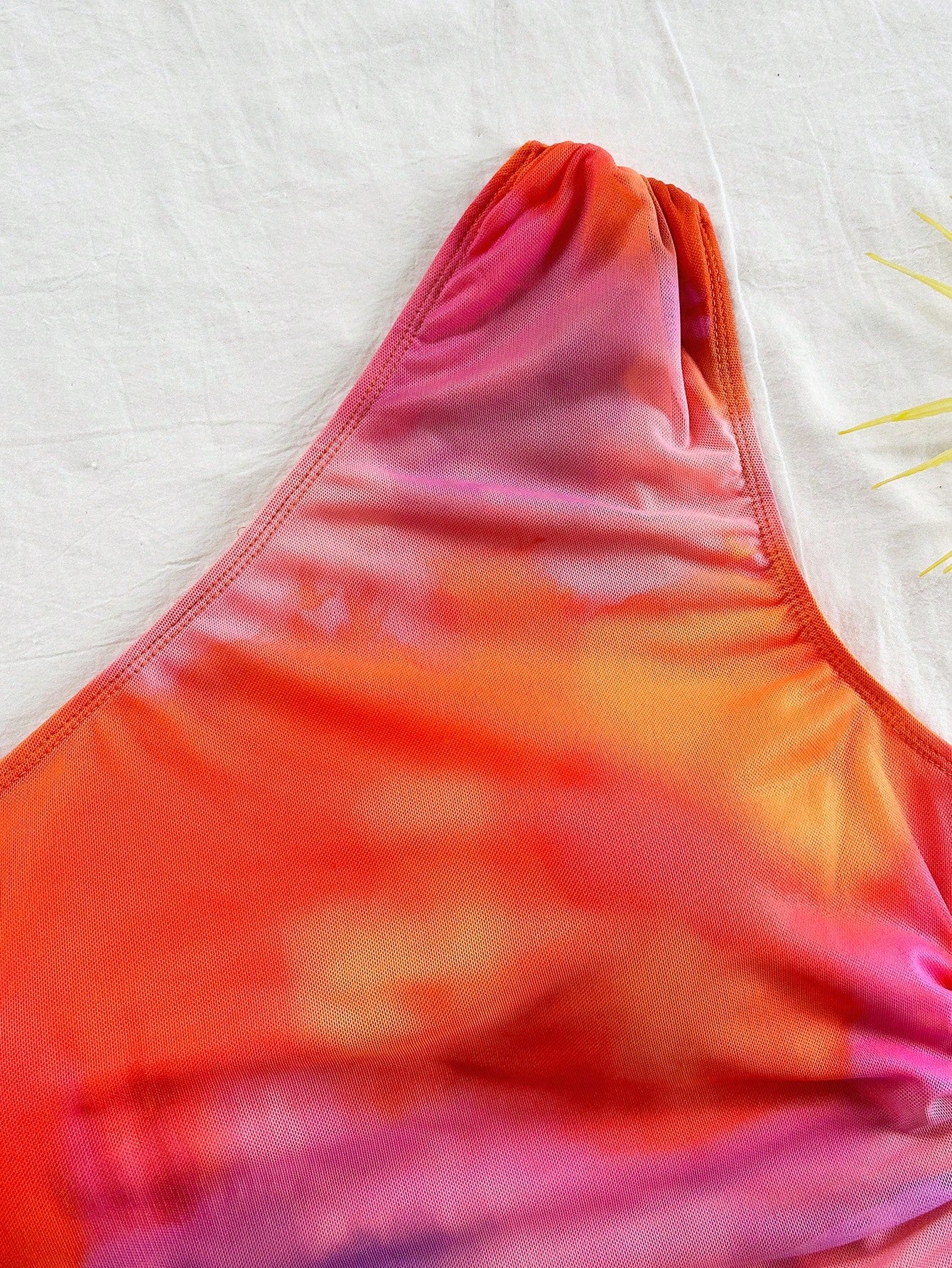 Soleia Colorful Tie-Dye Strapless Casual Summer Vacation Top, Suitable for Music Festival, Bohemian, Holiday, Date, Afternoon Tea, Crochet, Linen