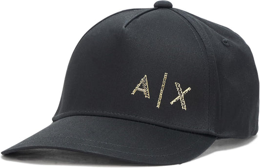 Men'S Black and Gold Baseball Hat, Black, One Size