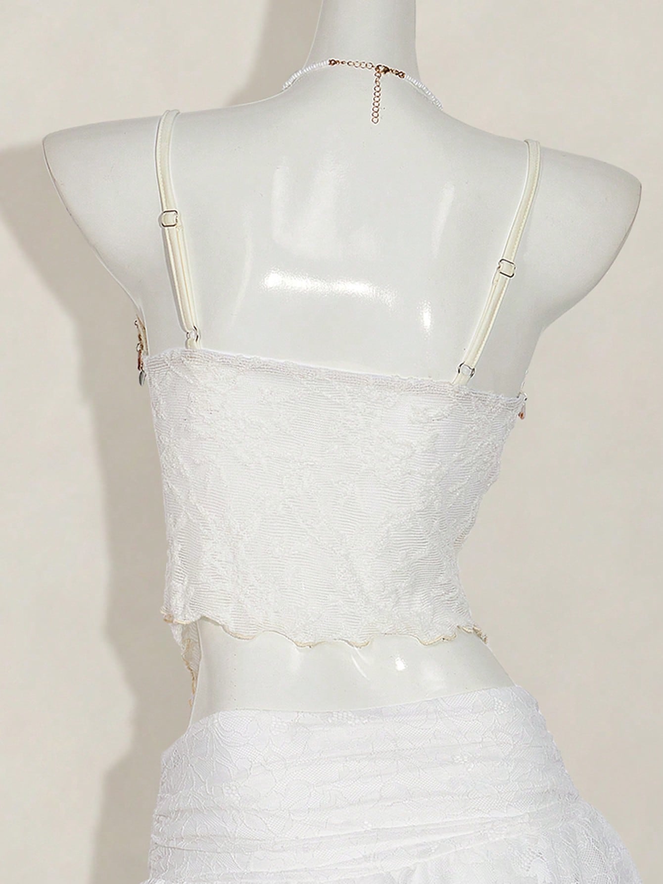 ICON Textured Jacquard Fabric Slit Hem Bohemian Style Camisole