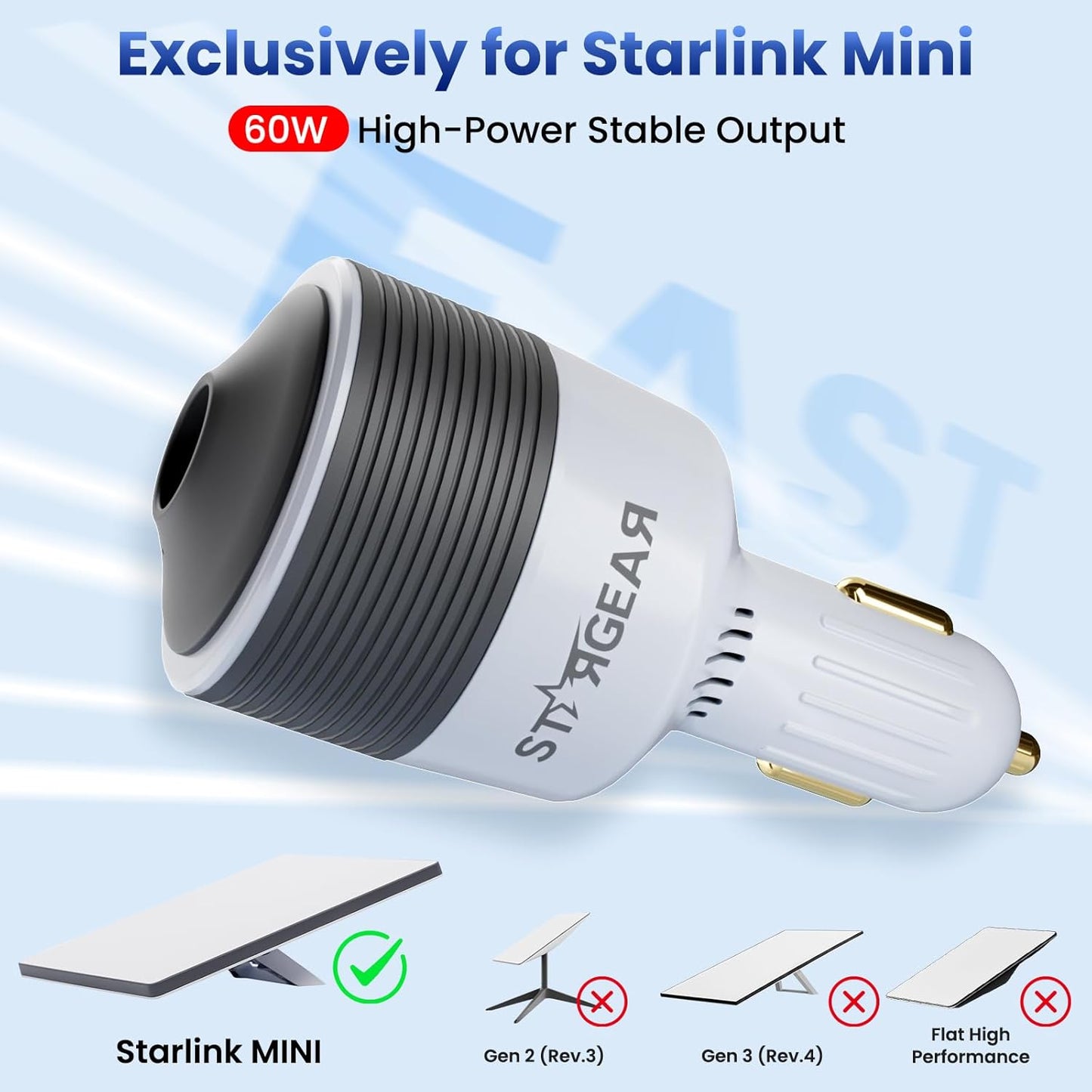 Adaptador de coche starlink mini